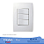 CONJUNTO 1 INTERRUPTOR SIMPLES+2 INTERRUPTOR PARALELO 4x2 PIALPLUS 613104 - Imagem 1