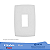 PLACA COM 1 POSTO VERTICAL 4x2 PIALPLUS 618501 - Imagem 1