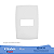 PLACA COM 1 POSTO HORIZONTAL 4x2 PIALPLUS 618505 - Imagem 1