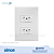 CONJUNTO 2 TOMADAS 2P+T 10A 250V BRANCO SIMON 30 LINE 300954-30 - Imagem 1