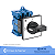 CHAVE TRANSFERÊNCIA 4P 3 POSIÇÕES FIXAÇÃO BASE 40A KG41B-K950.600-VE KRAUS & NAIMER - Imagem 1