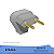PLUGUE 615844 MACHO LATERAL 2P 10A CZ NBR PIAL - Imagem 1