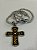 COLAR PINGENTE CRUZ STRAS TRANSPARENTE - Imagem 1