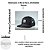 BONÉ TEX PRETO LOGO PRETO C/BRANCO - Imagem 4
