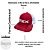 BONÉ TEX VERMELHO LOGO BRANCO - Imagem 4
