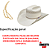 CHAPEU RESISTOL PALHA 20X WILDFIRE - Imagem 2