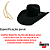 CHAPEU RESISTOL FELTRO 20X BLACK GOLD - Imagem 2