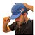 BONÉ AUSTIN WESTERN SOFT AZUL LOGO PRETA - Imagem 1