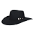 CHAPÉU PRALANA 12336 5X CAMPO III PRETO - Imagem 1