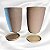 kit 2 Vasos de Polietileno Redondo Escovado N2(com pratos) - Imagem 9
