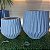 kit 2 Vasos Diagonal Origami (P-M) com Suporte de Ferro - Imagem 8