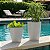Kit 2 Vasos para Plantas Paris N1 e N2 com Pratos em polietileno Espelhado Liso Decorativo Jardim Sala Varanda - Imagem 11