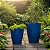 Kit 2 Vasos para Plantas Paris N1 e N2 com Pratos em polietileno Espelhado Liso Decorativo Jardim Sala Varanda - Imagem 9