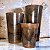 Kit 3 Vasos Cone Liso Premium (2-3-4) com prato - Imagem 1