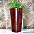Vaso polietileno para plantas cone liso premium 3 com prato coletor - Imagem 1