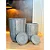 Kit com Vasos para plantas em polietileno decorativo Grego P e M - Imagem 5