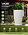 Vaso Decorativo Redondo Diamante XG em Polietileno com Prato | Vaso Grande para Jardim, Sala e Varanda - Imagem 11