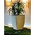 Vaso polietileno para plantas quadrado escovado M - Imagem 5