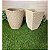 kit com 2 vasos polietileno para plantas redondo diamante P e quadrado diamante P com pratos - Imagem 4