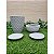 kit com 2 vasos polietileno redondo diamante P e Bacia Mini com pratos - Imagem 4