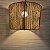 Pendente Lustre Luminária Rústica de Sisal Redonda G 39x25 - Imagem 3