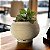 Vaso polietileno esfera para plantas  P com prato - Imagem 2