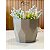 Vaso para plantas decorativo redondo diamante n3 estilo fibra de vidro - Imagem 5