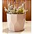 Vaso para plantas decorativo redondo diamante n3 estilo fibra de vidro - Imagem 1