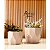 kit 2 Vasos para plantas decorativos red. diamante n1 e n2 estilo fibra de vidro - Imagem 5
