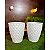 kit com 2 vasos polietileno redondo diamante M COM PRATOS - Imagem 7