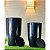 Kit com 2 Vasos para plantas polietileno redondo estilo mármore liso PP e P com pratos - Imagem 8