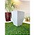 Kit com 2 Vasos Polietileno para plantas Bojo quadrado diamante M com prato coletor - Imagem 2
