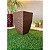 Kit com 2 Vasos Polietileno para plantas Bojo quadrado diamante M com prato coletor - Imagem 5
