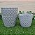 Kit com 2 vasos polietileno redondo diamante P e PP - Imagem 4
