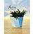 Vaso para plantas decorativos redondo torcido M estilo fibra de vidro - Imagem 8