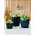 kit 3 vasos para plantas decorativos redondo ondulado n1 n2 n3 estilo fibra de vidro - Imagem 4