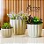 kit 3 vasos para plantas decorativos redondo ondulado n1 n2 n3 estilo fibra de vidro - Imagem 1