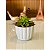 Vaso para plantas decorativo rendondo ondulado n2 estilo fibra de vidro - Imagem 8