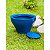 Vaso polietileno liso espelhado Elegance n1 com prato - Imagem 3