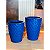 Kit 2 Vasos Decorativos para Plantas em Polietileno Redondo Diamante M e G com Pratos | Interno e Externo - Imagem 3