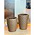 Kit 2 Vasos Decorativos para Plantas em Polietileno Redondo Diamante M e G com Pratos | Interno e Externo - Imagem 7