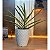 Kit Planta Artificial Folha de Orquídea (4270) com Vaso em polietileno redondo diamante P - Imagem 10