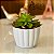 Vaso para plantas decorativo redondo ondulado n1 estilo fibra de vidro - Imagem 1