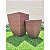 Kit com Vaso para Plantas em Polietileno Quadrado Diamante P e M - Imagem 3