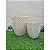 Kit com Vaso para Plantas em Polietileno Quadrado Diamante P e M - Imagem 2