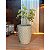 Kit Vaso redondo diamante P com planta artificial completo verde (4350) - Imagem 3