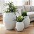 Kit 3 vasos para plantas em polietileno Oval liso P, M e G, ideal para decoração de sala, escritórios, área externa - Imagem 16