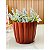 Vaso para plantas redondo ondulado n3 estilo fibra de vidro - Imagem 5