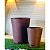 Kit com 2 vasos coluna redonda escovada n1 e n2 com pratos coletor - Imagem 4