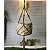 Cesto Trançado Redondo de Palha de Taboa + Macrame - Imagem 2